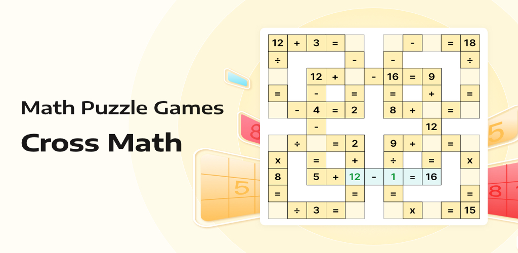 Math Puzzle Games Cross Math Math Puzzle Games Cross Math
